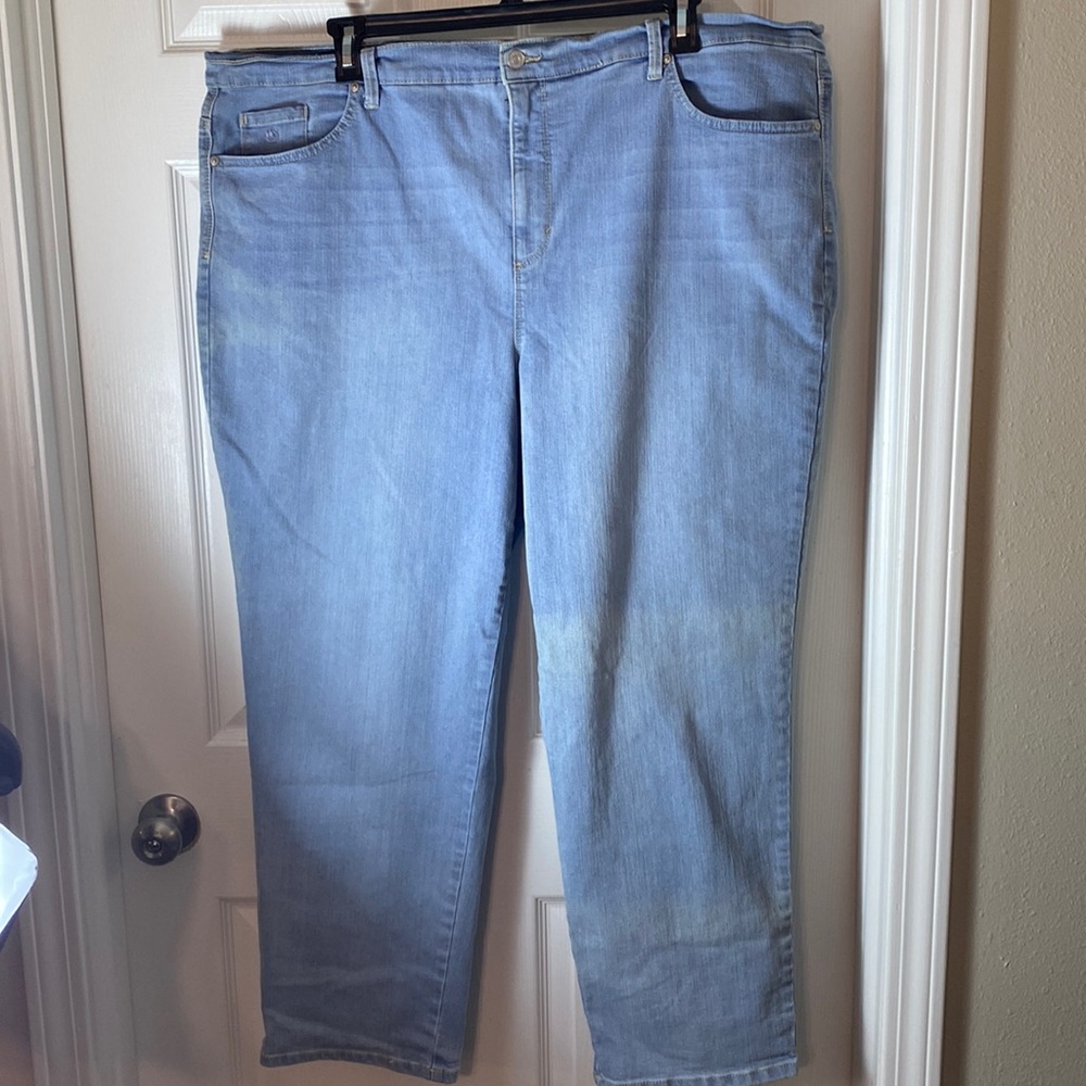 Gloria Vanderbilt Jeans Plus Size 24 Lightwash  Denim Five Pocket Amanda
